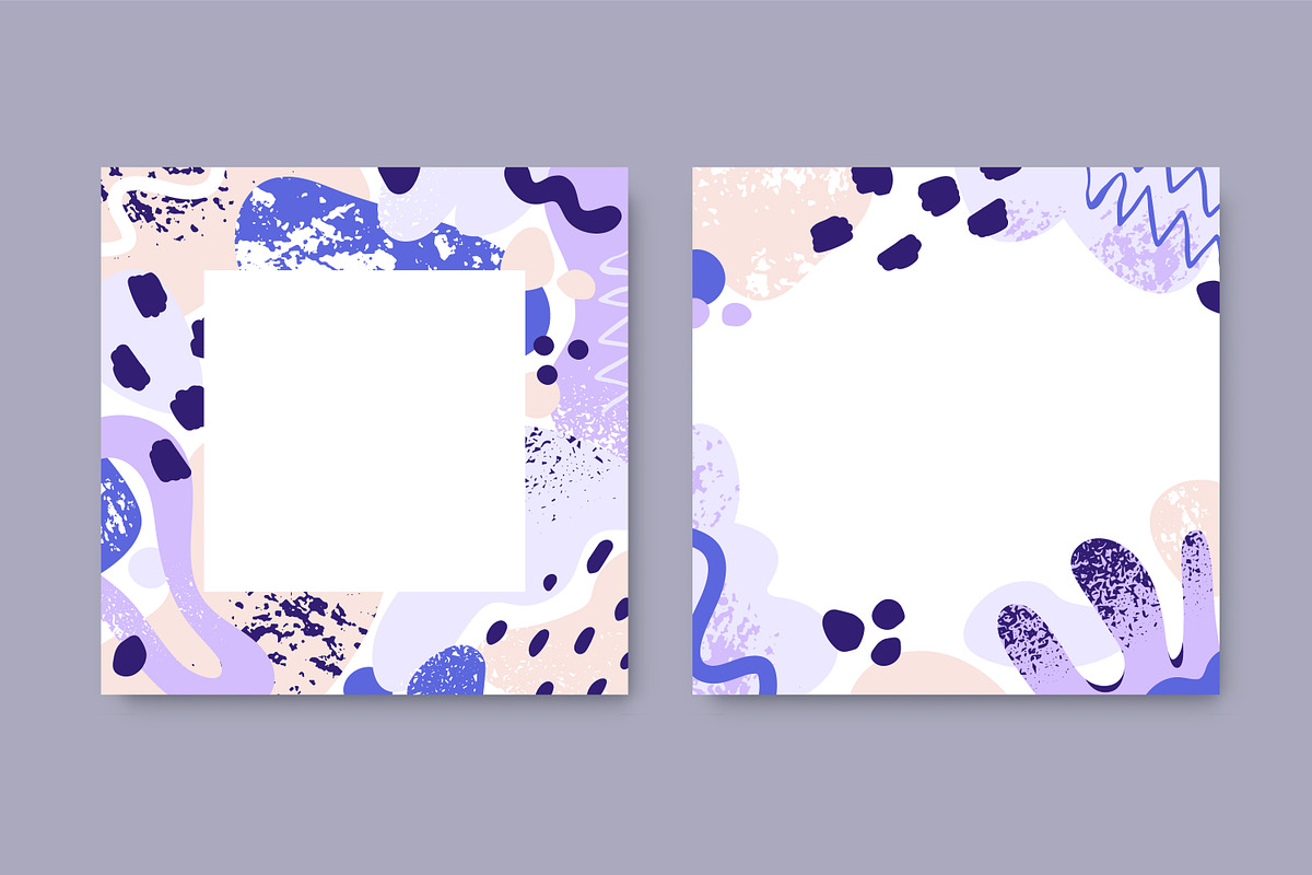 Trendy abstract frame background set, a Decorative Illustration by Good Studio (Photo 3 of 8)