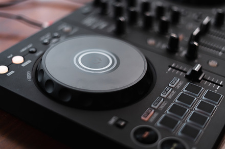 Close-up  dj controller and Sound mixing desk at home, an Arts & Entertainment Photo by Art Rachen