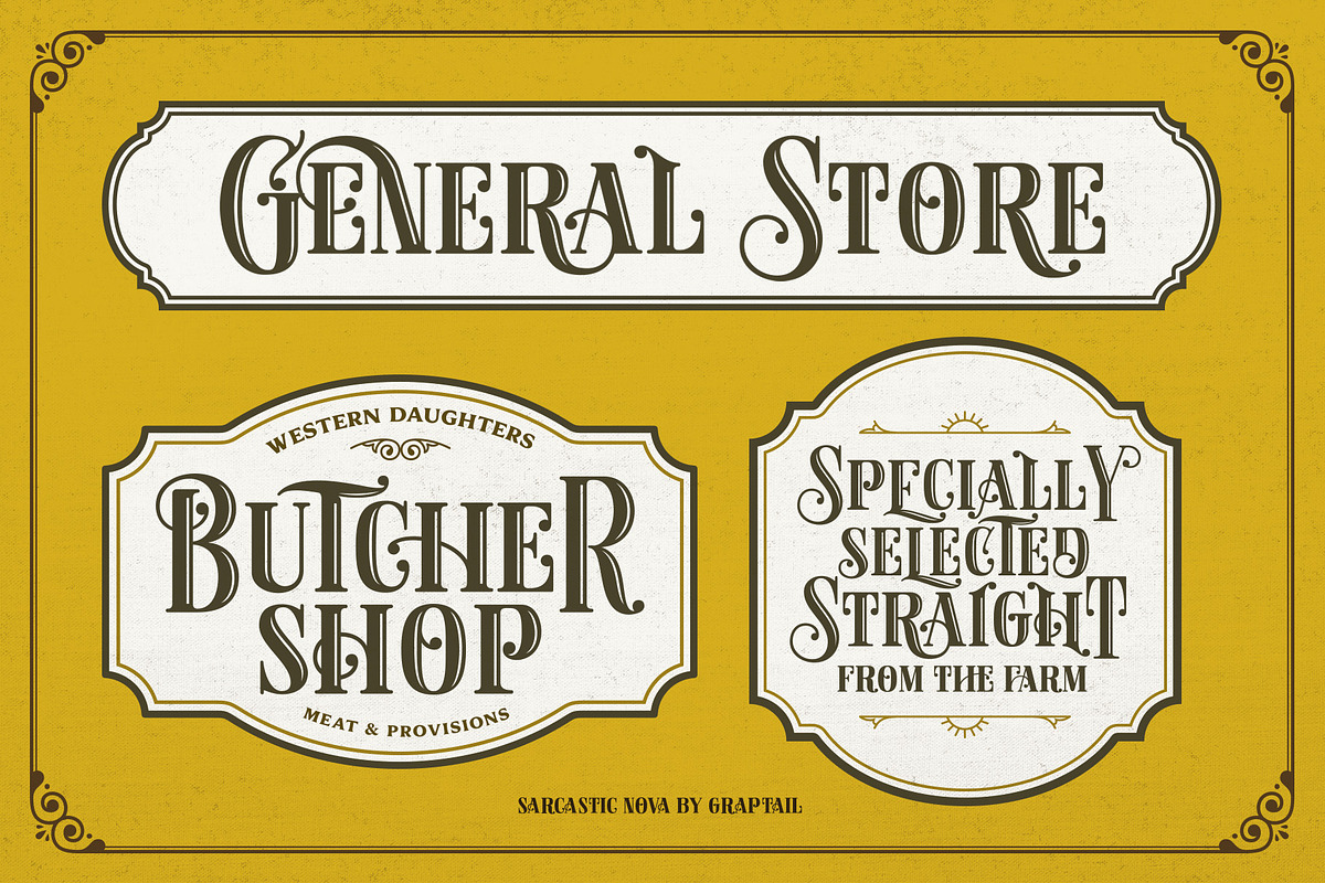 Sarcastic Nova, a Font by Graptail (Photo 6 of 12)