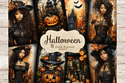 Halloween Ephemera Pack, a Person Illustration by GlamArtZhanna (Thumbnail 1 of 9)