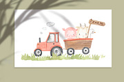 FARM ANIMALS. Watercolor, an Animal Illustration by OlliArtDesign (Thumbnail 8 of 11)