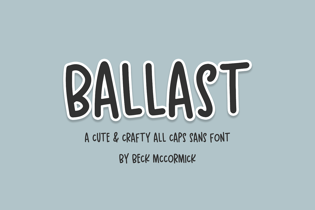 Ballast Sans, a Handwritten Font by Beck McCormick (Photo 1 of 10)