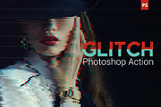 Glitch Photoshop Action, an Action Add-On by Effect-Hub (Thumbnail 1 of 8)