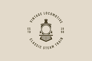 locomotive logo icon illustration, a Branding & Logo Template by Dyn Studio
