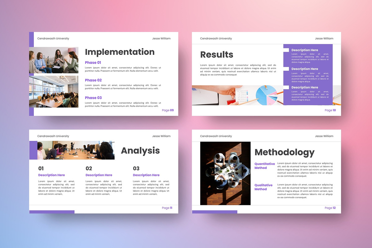 Thesis Defense PowerPoint Template, a Presentation Template by FIBRINOSÄ (Photo 2 of 4)