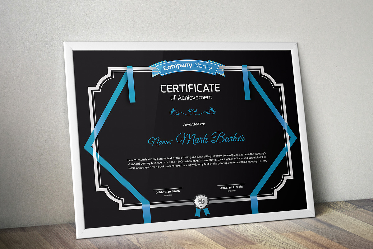 Certificate Word | PSD | AI, a Stationery Template by Curve Design (Photo 5 of 6)