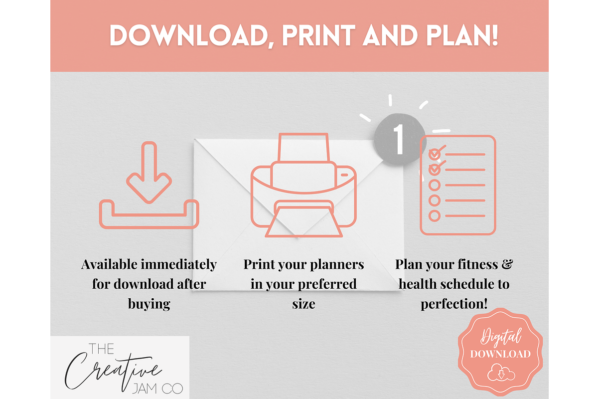 Weight Loss Journal, Fitness Planner, a Templates & Theme by Templatables (Photo 9 of 10)
