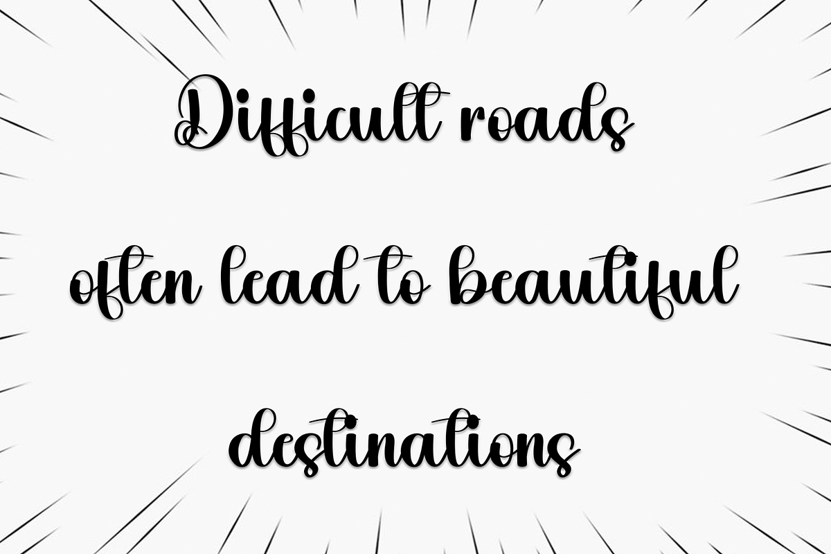 Mountain, a Handwritten Font by InermediaSTUDIO (Photo 4 of 8)