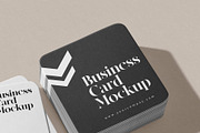 Square Business Card Mockup, a Product Mockup by ZippyPixels (Thumbnail 6 of 7)