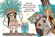 INDIANS PRINCESS, a Decorative Illustration by FARAWAYKINGDOM (Thumbnail 2 of 8)