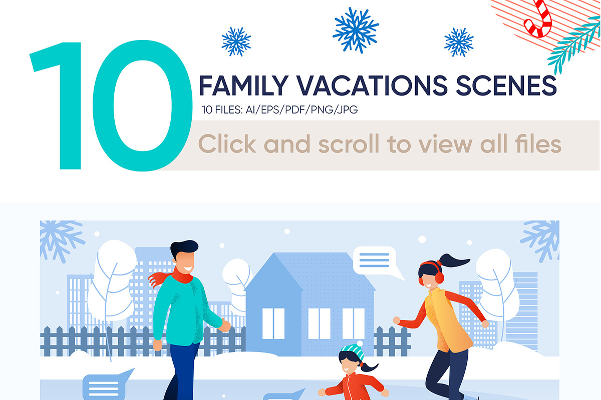 Family Vacations Vector Scenes, a Person Illustration by PavelVinnik (Photo 2 of 2)