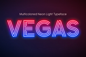 Realistic neon light alphabet, a Decorative Illustration by RevelStockart