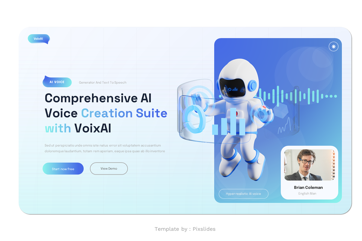 VoixAI - AI Voice PowerPoint, a Presentation Template by Pixslides (Photo 3 of 6)