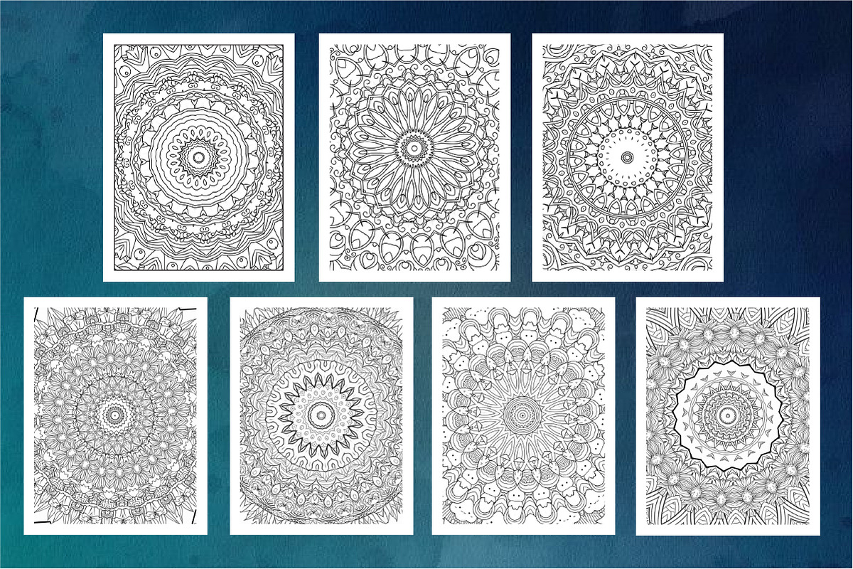 500 UNIQUE MANDALA COLORING PAGES, a Decorative Illustration by ElimesherStudio (Photo 11 of 11)