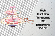 Watercolor Tea Party Clipart, 65 PNG, an Illustration by CropUp Creative (Thumbnail 3 of 5)