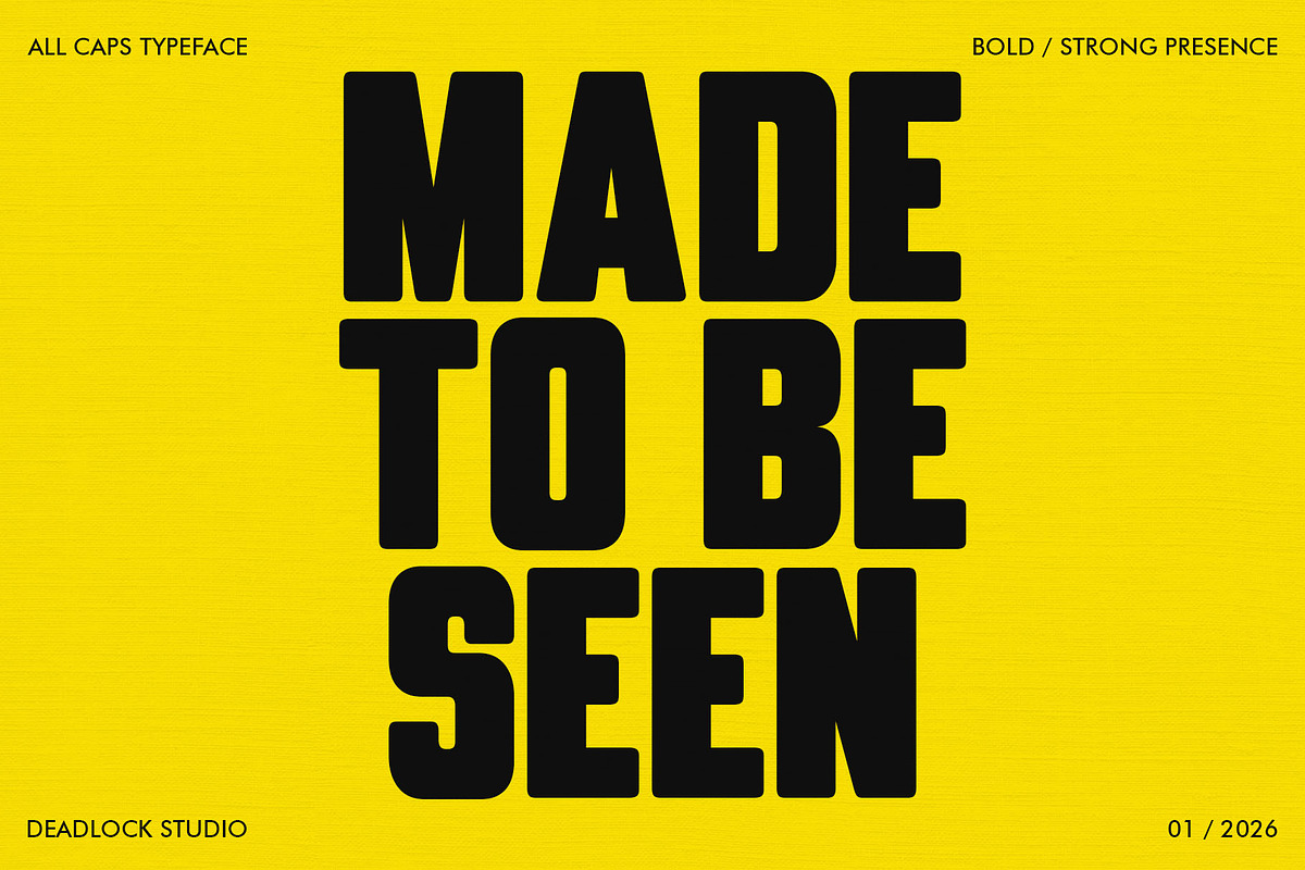 MAGNIFICIENT! HEADLINE FONT!, a Sans Serif Font by deadlock studio (Photo 7 of 9)