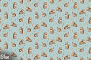 Rabbits & Carrots Repeat Pattern, a Pattern Graphic by Forest Lily (Thumbnail 4 of 11)