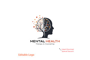 Mental Health Logo Template, a Branding & Logo Template by YUDesignStore