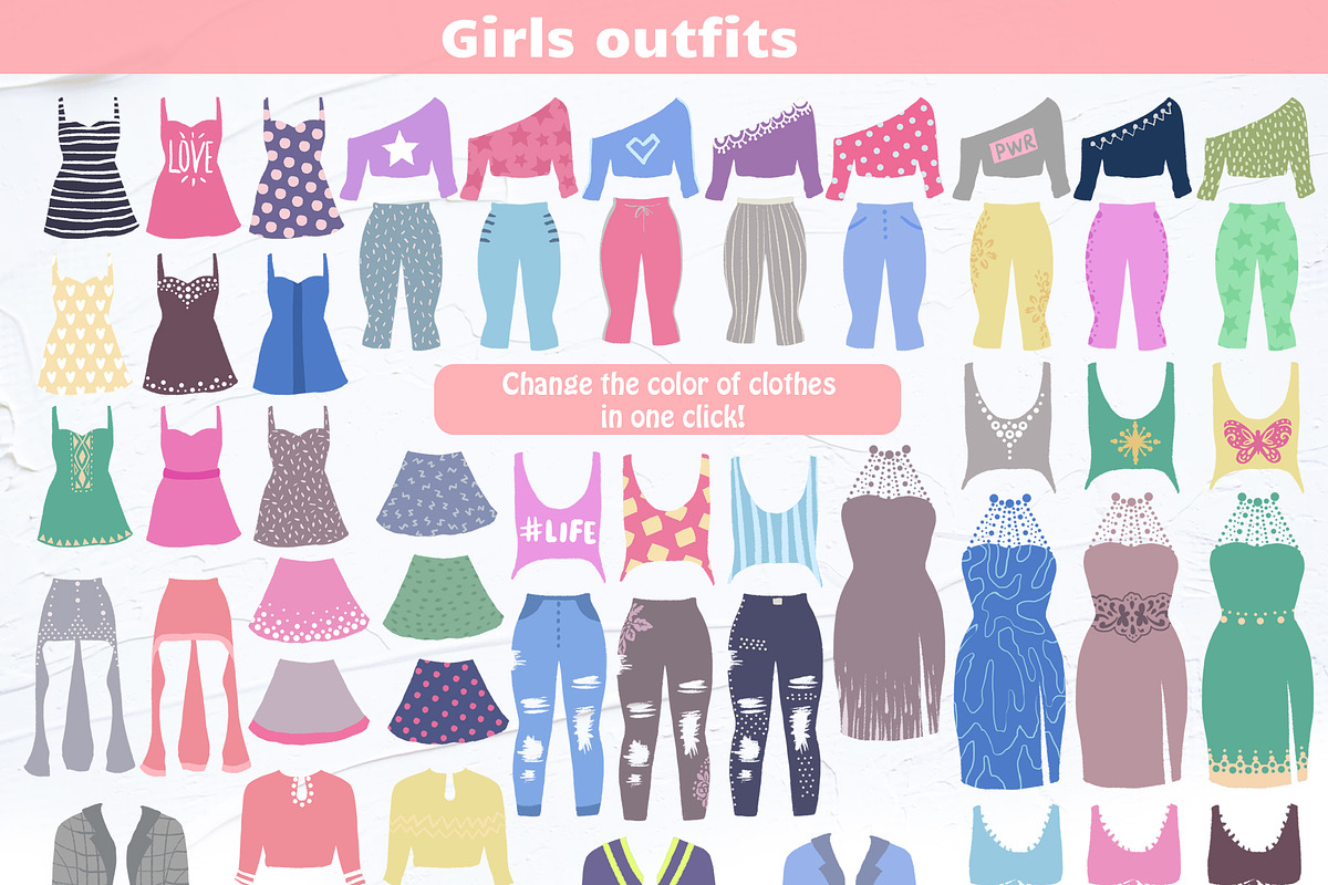 Character Creator! Boys & Girls, a Decorative Illustration by Yana Lesiuk (Photo 3 of 12)