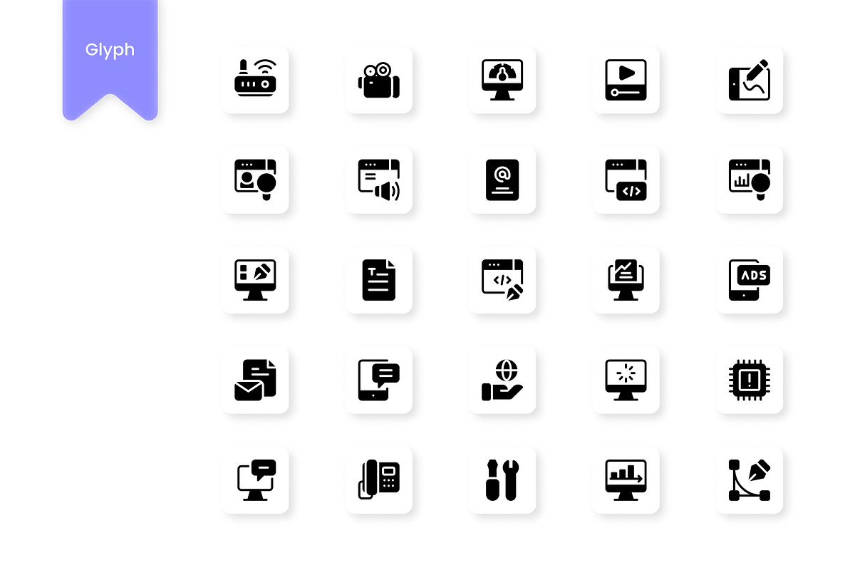 Digital Services Icons, a Duotone Icon by HacaStudio (Photo 3 of 3)