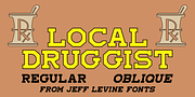 Local Druggist JNL, a Slab Serif Font by Jeff Levine Fonts (Thumbnail 1 of 5)
