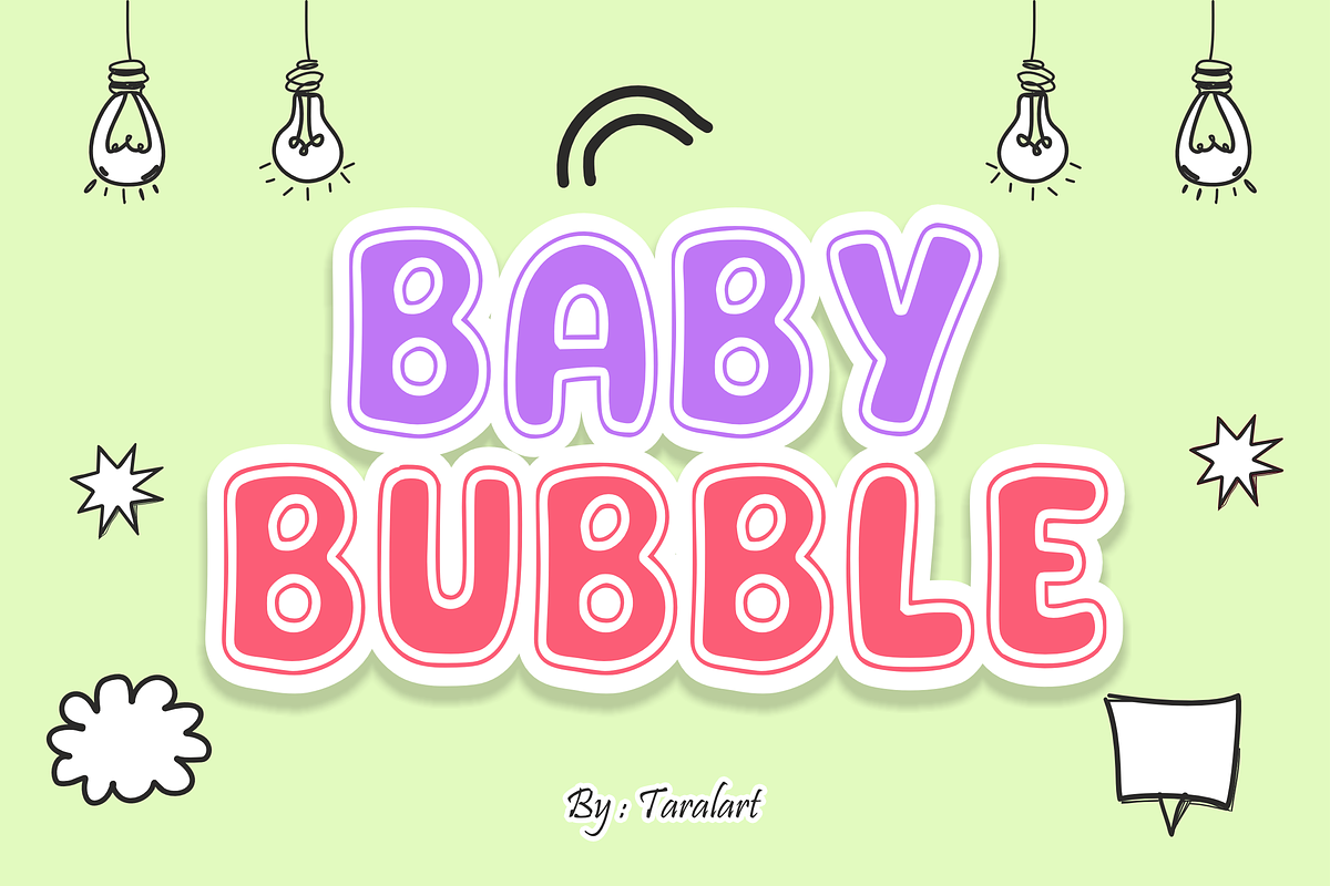 FANCY DISPLAY - Playful Cartoon Font, a Sans Serif Font by KiddoGlyphs Studio (Photo 2 of 5)