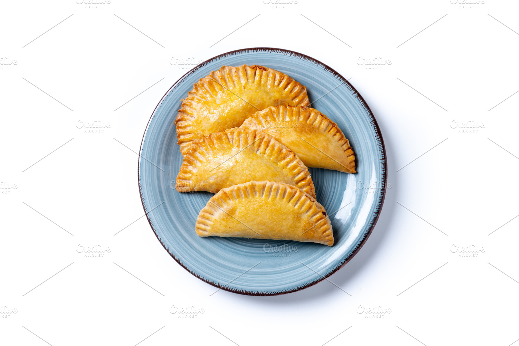 Golden baked empanadas, a Photo by etorres69