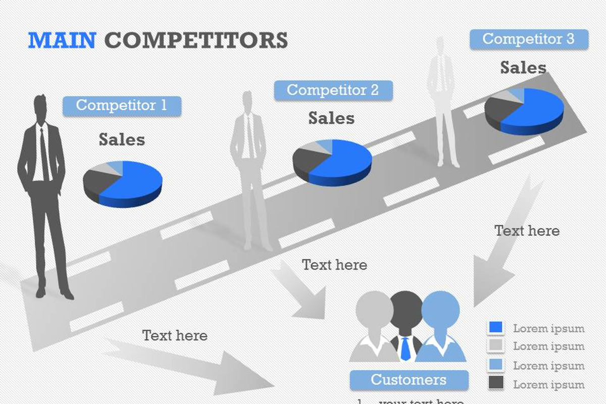 Main Competitors PowerPoint Template, a Presentation Template by Yes Presentations (Photo 25 of 26)