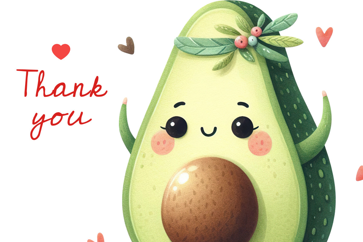 Watercolor Yoga Avocado PNG Clipart, a Food Illustration by Whimsy Brush Studio (Photo 6 of 6)