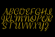 Hellcat - Groovy Retro Script, a Font by Press & Pen (Thumbnail 2 of 8)