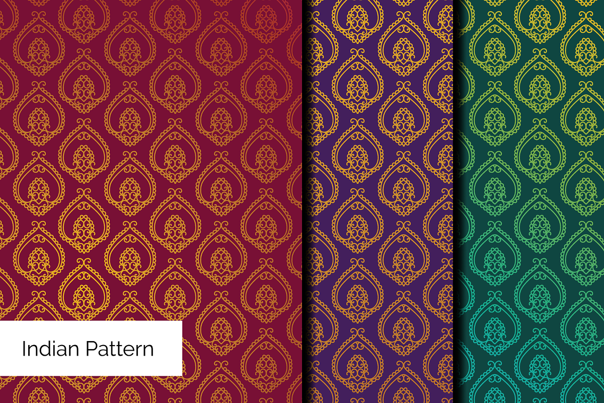 Seamless Indian Patterns Set of 75+, a Pattern Graphic by ThePhoton (Photo 5 of 17)