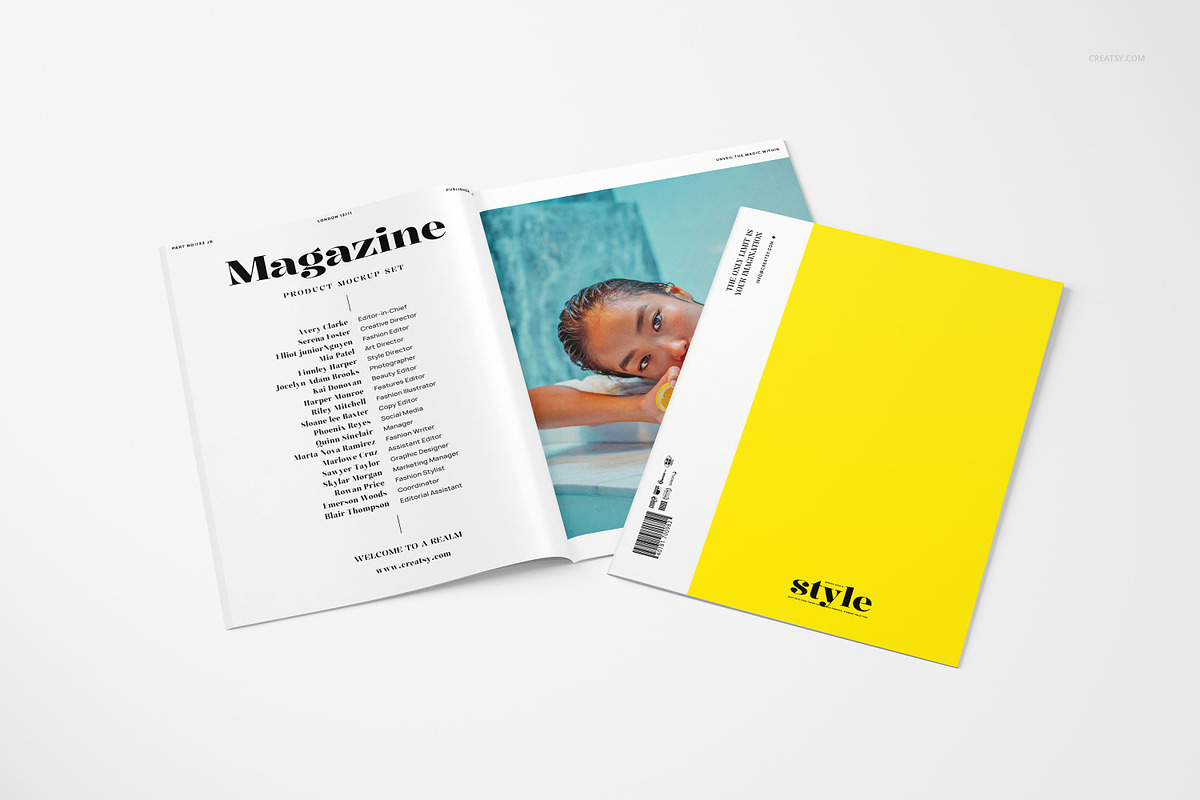 A4 Magazine Mockup Set, a Books & Magazine Mockup by creatsy5 (Photo 5 of 13)