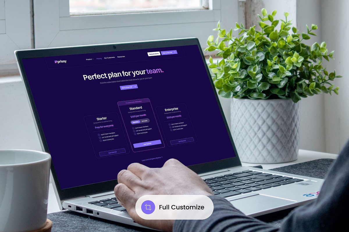 Prissy - Pricing Table Plan, an UI Kit Template by SLAB! Design (Photo 3 of 4)