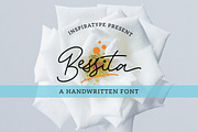 Bessita Handwriting - Script, a Script Font by Inspiratype (Thumbnail 1 of 11)
