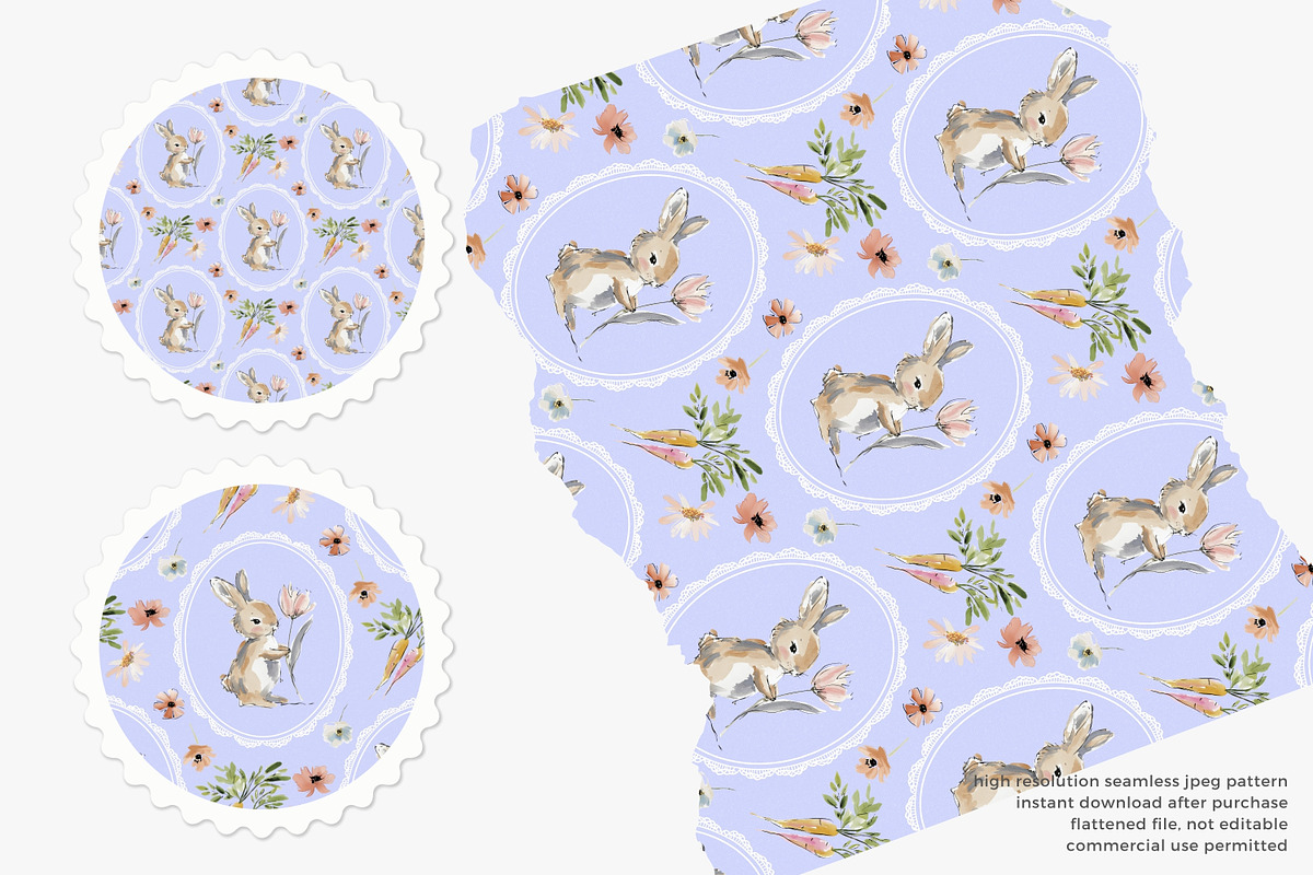 bunny seamless pattern