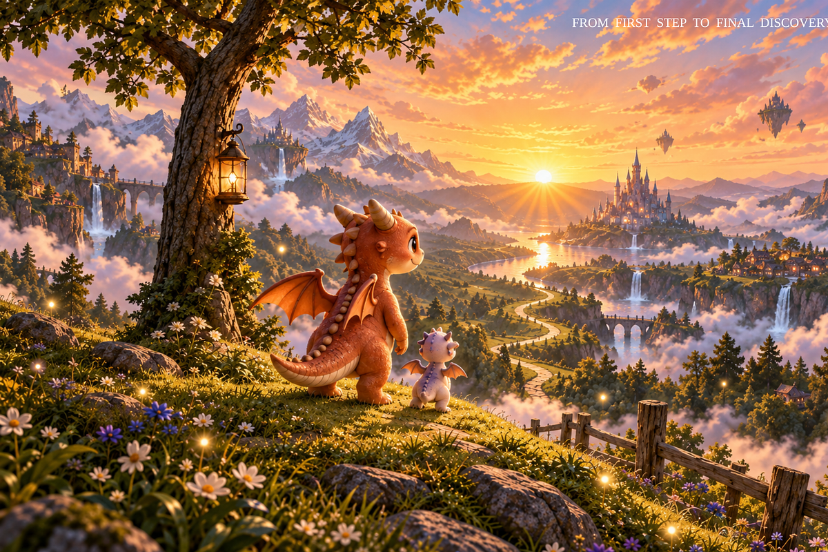 Cute Dragon Adventures, a Background Graphic by MarisoArt (Photo 7 of 10)
