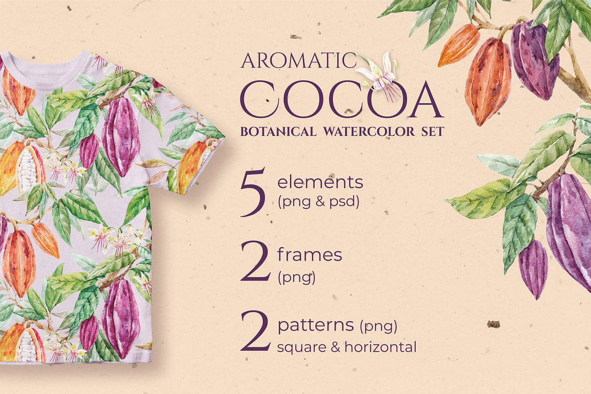 Aromatic Cocoa Watercolor Set, a Graphic by Lembrik's Artworks (Photo 3 of 5)