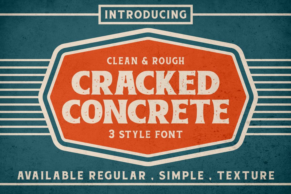 Cracked Concrete - Vintage Serif, a Font by PutraCetol Studio (Photo 1 of 11)