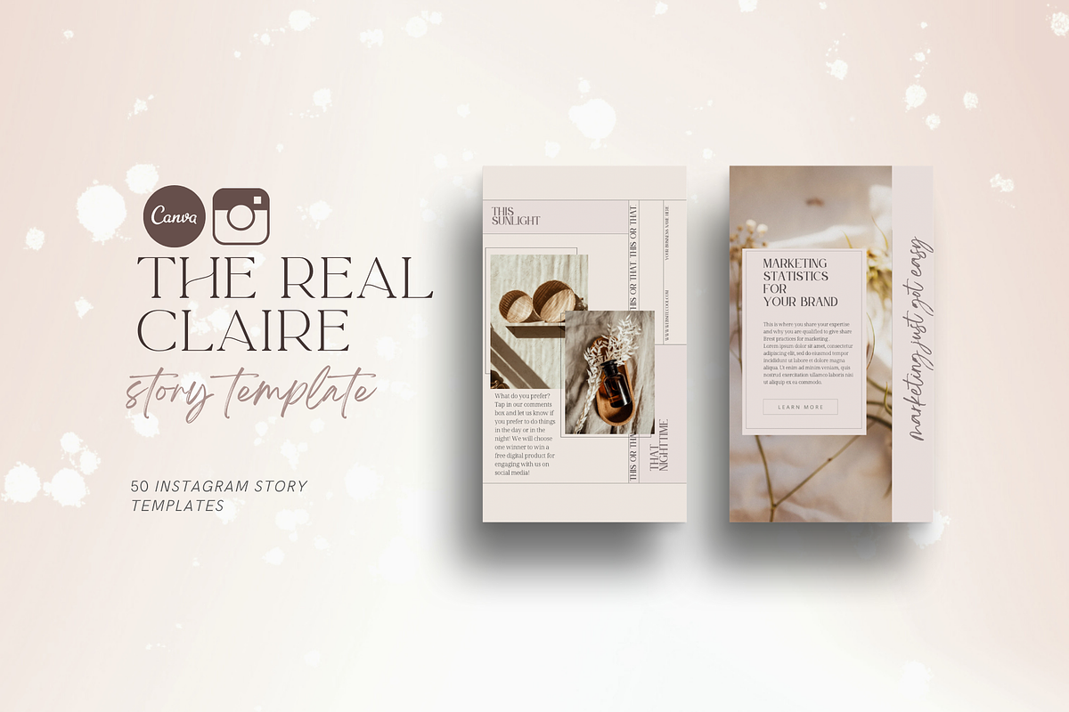 The Real Canva IG Story template, a Social Media Template by ALunadoki Design (Photo 2 of 9)