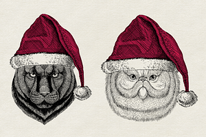 CHRISTMAS Animals Prints Collection