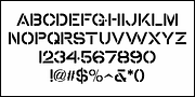 Old Time Stencil JNL, a Font by Jeff Levine Fonts (Thumbnail 3 of 5)