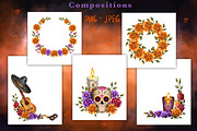 Fiesta de los Muertos, a Seasonal Illustration by IrynaPanashii (Thumbnail 3 of 9)
