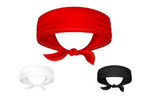 Vector Realistic Head Bandanas