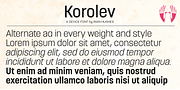 Korolev, a Sans Serif Font by Device (Thumbnail 4 of 6)