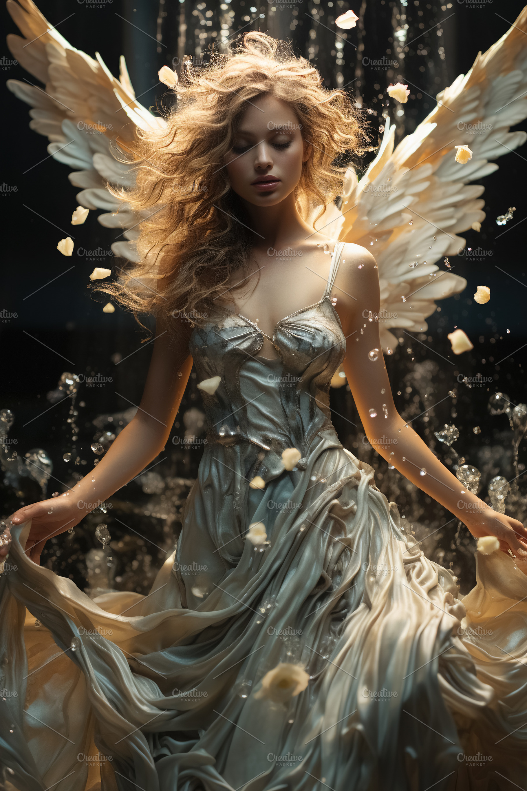 surreal woman angel. Generative Ai, a Person Photo by Ales Munt