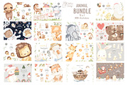 Animal BUNDLE. Watercolor, an Animal Illustration by OlliArtDesign (Thumbnail 2 of 17)