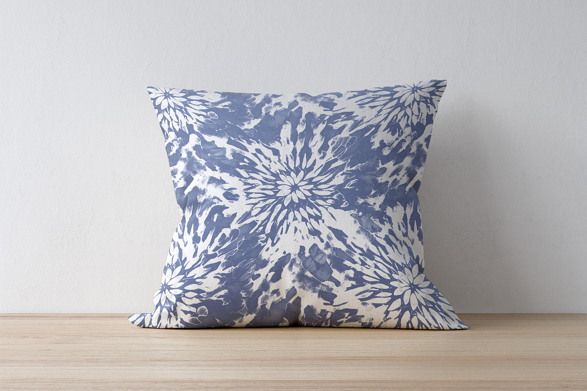 Blue Ink Tie Dye Patterns, a Pattern Graphic by cafelab_store (Photo 2 of 4)