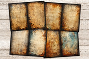 Burnt Paper Junk Journal Pages, a Texture Illustration by GlamArtZhanna (Thumbnail 4 of 10)