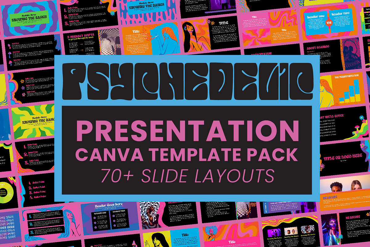 Psychedelic Presentation Slide Deck, a Presentation Template by WorkShy Studio (Photo 1 of 8)