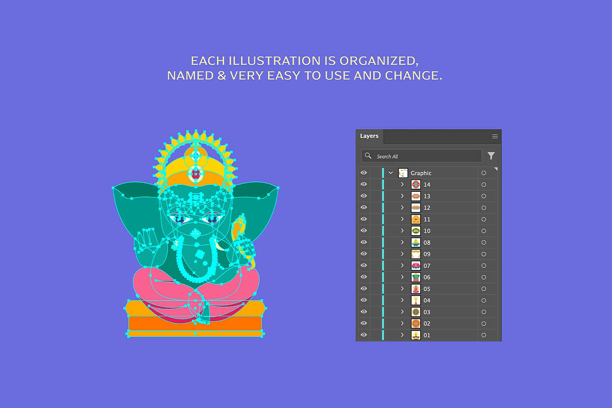 Diwali Stickers, an Object Illustration by DesignerCandies (Photo 3 of 5)